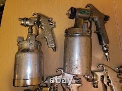 Lot Of 10 HVLP Spray Guns. Binks Devilbiss And Sicmo