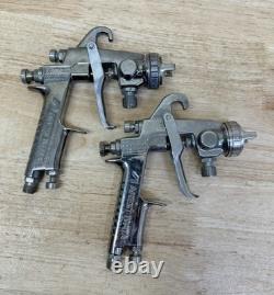 Lot Of 2 Anest Iwata LPH-200-LV6 HVLP PRESSURE Feed Spray Paint Gun 200LV 2.0 F