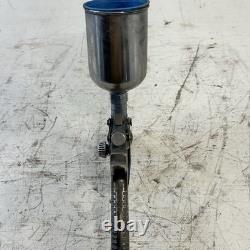 Lot Of 5 HVLP Spray Guns 2 Stands AirAce SGGH90 ATD Tools With 4 Metal Canister