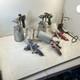 Lot Of 5 Hvlp Spray Guns 2 Stands Airace Sggh90 Atd Tools With 4 Metal Canister