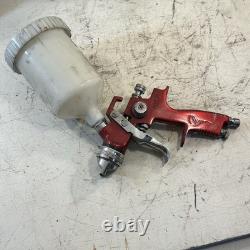 Lot Of 5 HVLP Spray Guns 2 Stands AirAce SGGH90 ATD Tools With 4 Metal Canister