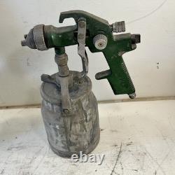 Lot Of 5 HVLP Spray Guns 2 Stands AirAce SGGH90 ATD Tools With 4 Metal Canister