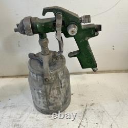 Lot Of 5 HVLP Spray Guns 2 Stands AirAce SGGH90 ATD Tools With 4 Metal Canister