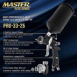 Master Elite High Performance PRO-33 Series HVLP Spray Gun with 2.5mm Tip a
