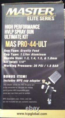 Master Elite High Performance PRO-44 Series HVLP Spray Gun Ultimate Kit
