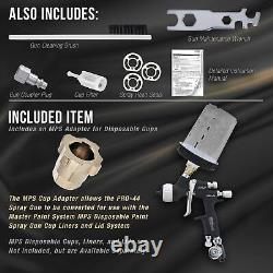 Master Elite High Performance PRO-44 Series HVLP Spray Gun Ultimate Kit, New
