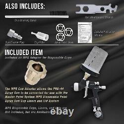 Master Elite High Performance PRO-44 Series HVLP Spray Gun with 1.3mm Tip wit