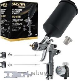 Master Elite Performance PRO-88 Series HVLP Spray Gun Ultimate Kit with 3 Fluid