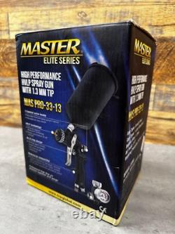 Master Elite Series High Performance HVLP Spray Gun With 1.3 MM Tip MAS Pro-33-13