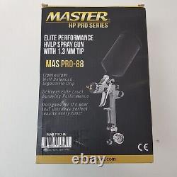 Master HP Pro Series Elite Performance HVLP Spray Gun with 1.3 mm Tip MAS PRO-88