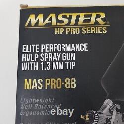 Master HP Pro Series Elite Performance HVLP Spray Gun with 1.3 mm Tip MAS PRO-88