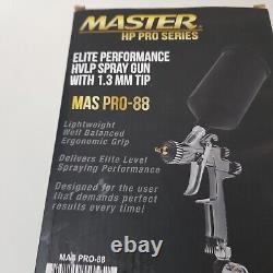 Master HP Pro Series Elite Performance HVLP Spray Gun with 1.3 mm Tip MAS PRO-88