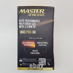 Master HP Pro Series Elite Performance HVLP Spray Gun with 1.3 mm Tip MAS PRO-88
