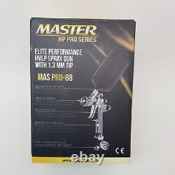 Master HP Pro Series Elite Performance HVLP Spray Gun with 1.3 mm Tip MAS PRO-88