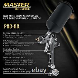 Master HVLP with Spray Series Gun Pr Performance with Air Elite 1.3Mm PRO-88 Tip