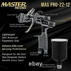 Master Pro 22 Series High-Performance HVLP Touch Up Spray Gun with 1.2mm Tip