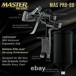 Master Pro 88 HVLP Touch Up Spray Gun, 1.3mm Tip, Air Pressure Regulator, Detail