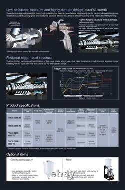 Meiji FINER-CORE-HVLP-13 1.3mm Center Cup Spray Gun without Cup Genuine product