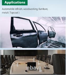 Meite W301 HVLP Gravity Feed Air Spray Gun 2.0mm Nozzle 600cc Cup for Automotive