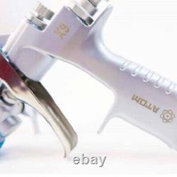 Mini Air Spray Gun ATOMX9 HVLP Auto Paint Air 1.2 1.3 with FREE Gunbudd Light