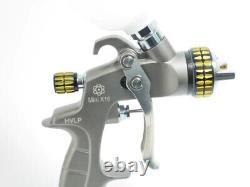 Mini Air Spray Gun HVLP- ATOM X16 with FREE GUNBUDD ULTRA LIGHTING SYSTEM