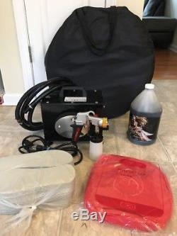 Mobile Professional Portable Spray Tan Machine Kit -Metal Hvlp Gun & Accessories
