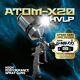New Atom X20 Professional Spray Gun Hvlp Solvent/waterborne With Free Gunbudd