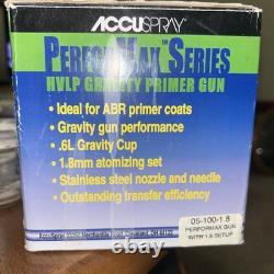 NEW in Box Accuspray 3M HVLP Spray Gun Kit Gravity Primer PerforMax 05-100-1.8