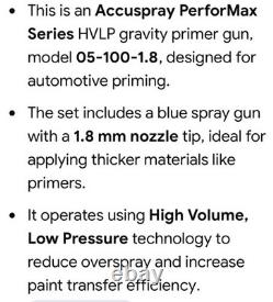 NEW in Box Accuspray 3M HVLP Spray Gun Kit Gravity Primer PerforMax 05-100-1.8