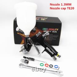 NTOOLS HVLP Paint Spray Gun TE20/T110 1.3/1.8mm Nozzle Airbrush 600cc