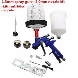 NTools T30PRO HVLP Spray Gun 1.3MM/2.0MM Nozzle With 600CC Mix Tank