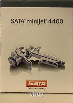 New SATA minijet 4400 B RP 1.0 with RPS Disposable Cups HVLP Mini Detail Spray Gun