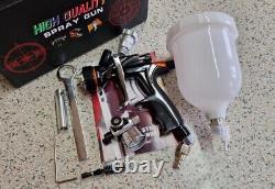 Nve pro Dv1 1.3 Gravity Spray Gun Bundle gti hvlp rp + air gauge, pps & pot