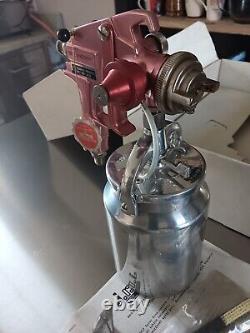 OPTIMA- 802 8S HVLP Pressure Paint spray gun/cup combo 1.5 binks devilbiss
