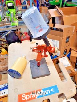 Optima 800 HVLP 8 Gravity Paint Spray Gun with Poly Cup and 3M PPS Midi Cup