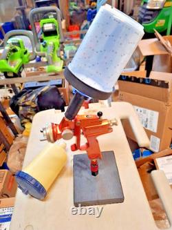 Optima 800 HVLP 8 Gravity Paint Spray Gun with Poly Cup and 3M PPS Midi Cup