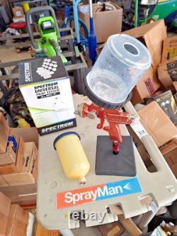 Optima 800 HVLP 8 Gravity Paint Spray Gun with Poly Cup and Spectrum PPS Cups