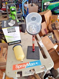 Optima 800 HVLP 8 Gravity Paint Spray Gun with Poly Cup and Spectrum PPS Cups