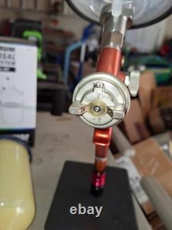 Optima 800 HVLP 8 Gravity Paint Spray Gun with Poly Cup and Spectrum PPS Cups