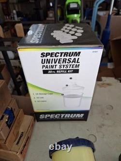 Optima 800 HVLP 8 Gravity Paint Spray Gun with Poly Cup and Spectrum PPS Cups