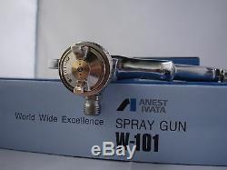 PAINT SPRAY GUN ANEST IWATA W-101 Gravity Feed SprayGun Cup HVLP 1.0/1.3/1.5/1.8