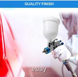 Paint Spray Gun Hvlp 1.4mm Nozzle Pneumatic Gravity Feed Painting Tool Cup 600ml