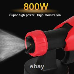 Paint Sprayer Spray Gun Airless HVLP Electric 800W Car Spraygun Fence Wall Floor