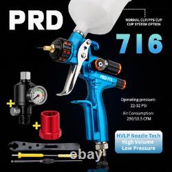 Porphis PRD-716 HVLP Professional Spray Gun 1.3mm Blue FREE GIFTS INCLUDED