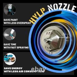 Porphis PRD-716 HVLP Professional Spray Gun 1.3mm Blue FREE GIFTS INCLUDED