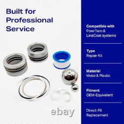 Power Paint HVLP Spray Gun Kit for PowrTwin 8900GH 10000GH 12000GH or LineCoat
