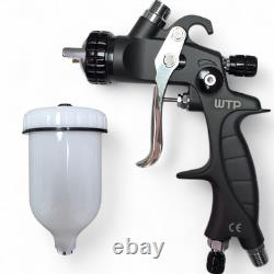 Professional Auto Car Spray Paint Gun 250 1.3 /1.4/1.8 Tip + 600ml Plastic Cup