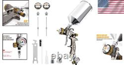 Professional HVLP Air Spray Gun 1000ml Capacity with Stainless Steel Nozzles