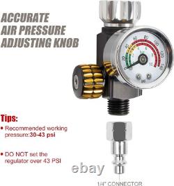 Professional HVLP Air Spray Gun 1000ml Capacity with Stainless Steel Nozzles