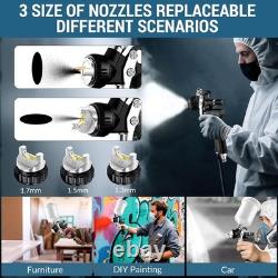 Professional HVLP Air Spray Gun 1.3/1.5/1.7mm Nozzles